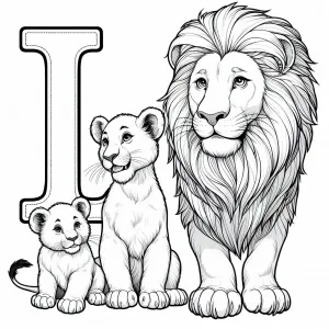 Lions with Letter L 🦁🔠